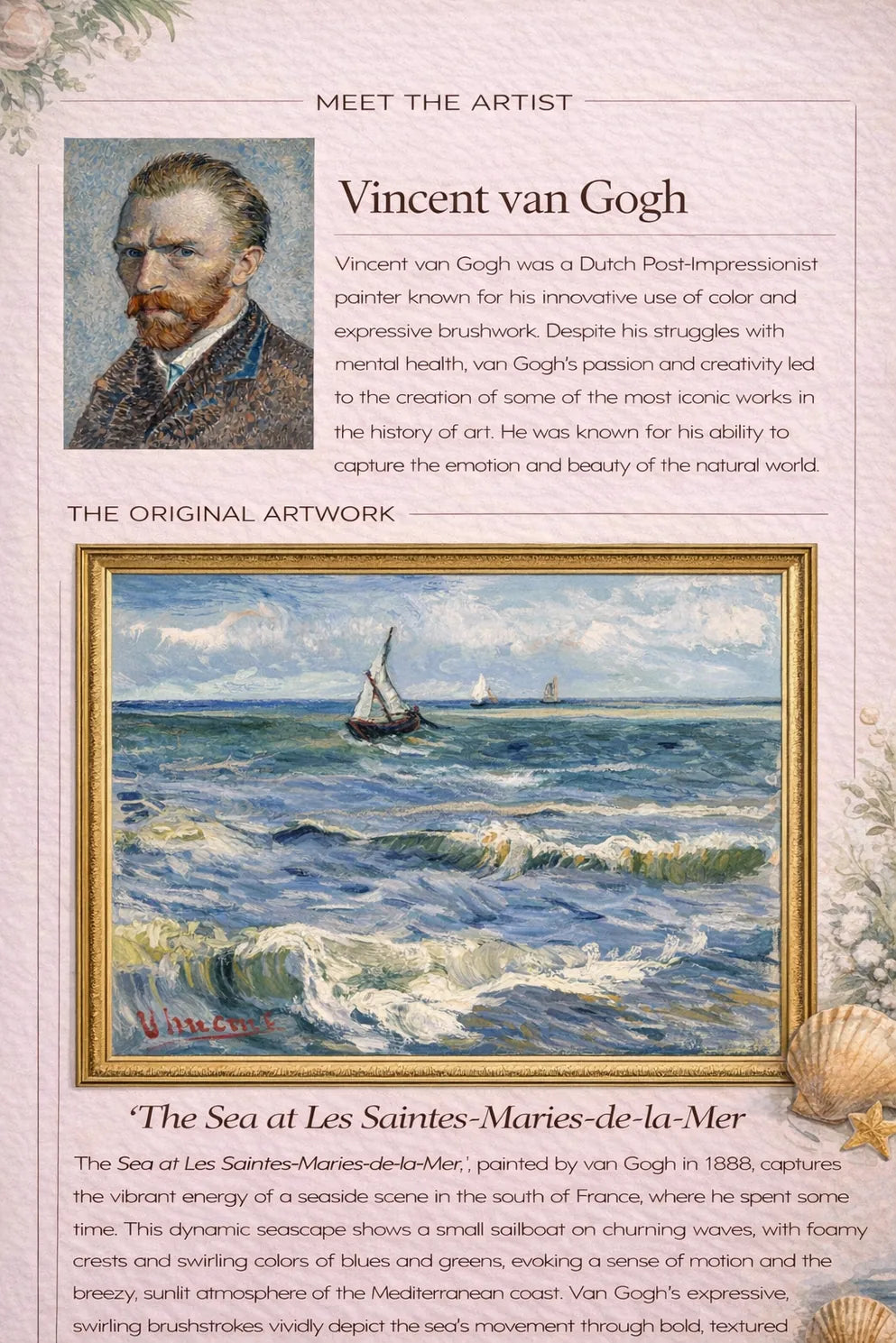 Van Gogh "The Sea at Les Saintes-Maries-de-la-Mer"