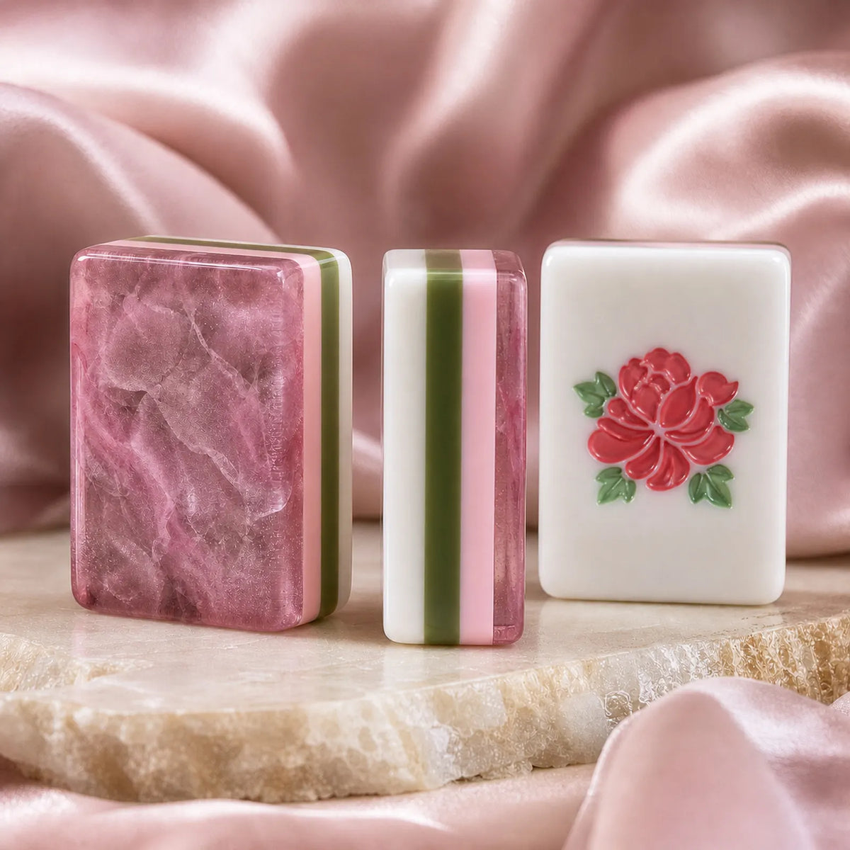 Casualruby© Assorted Pattern Collection American Mahjong Tiles