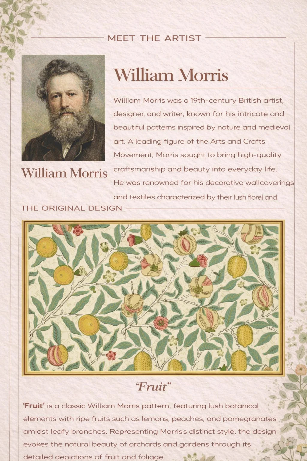 William Morris "Fruit"