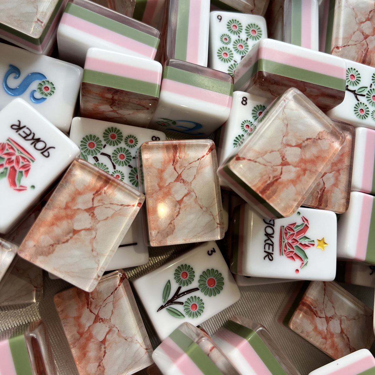 Blush Allure American Mahjong Tiles