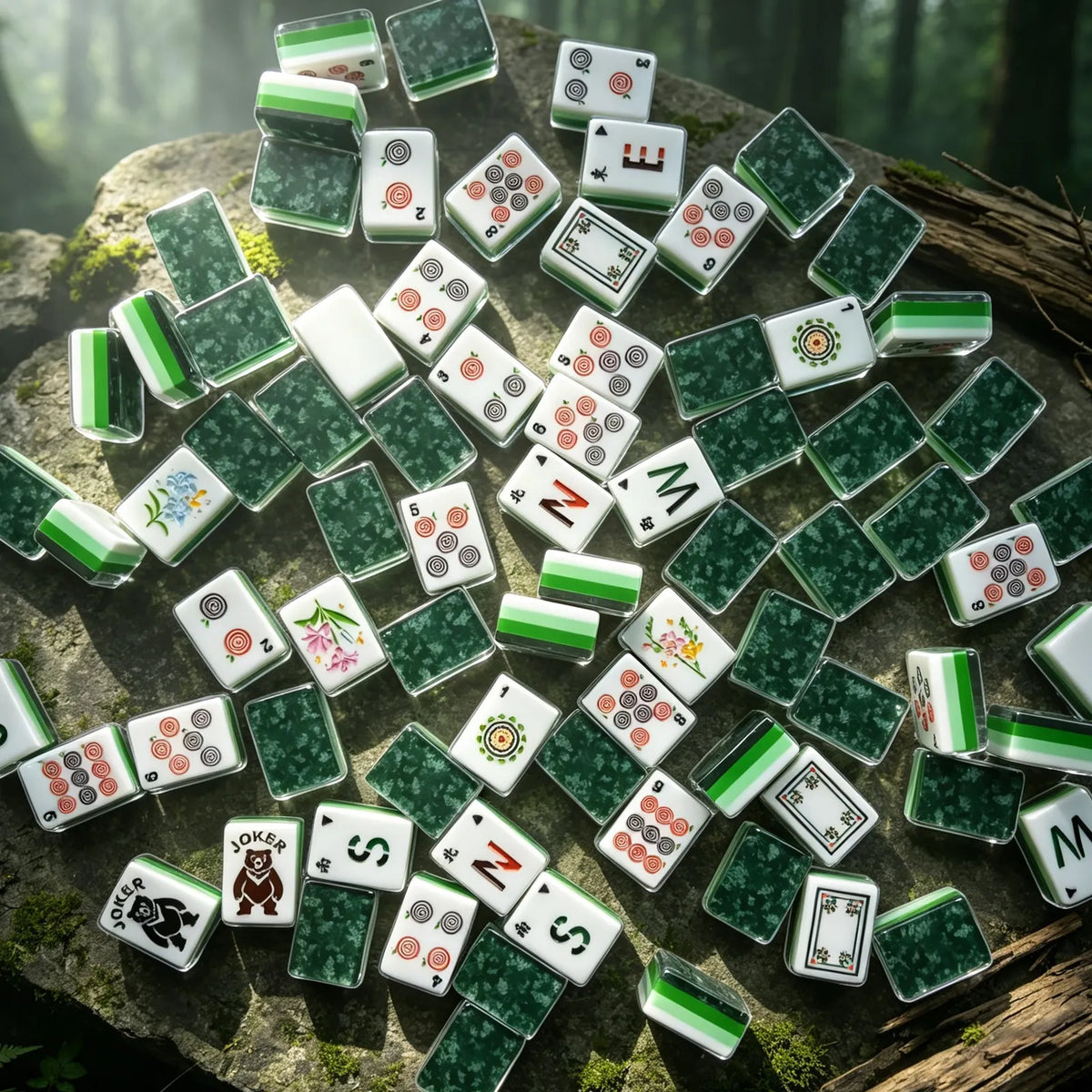 Enchanted Forest American Mahjong Tiles