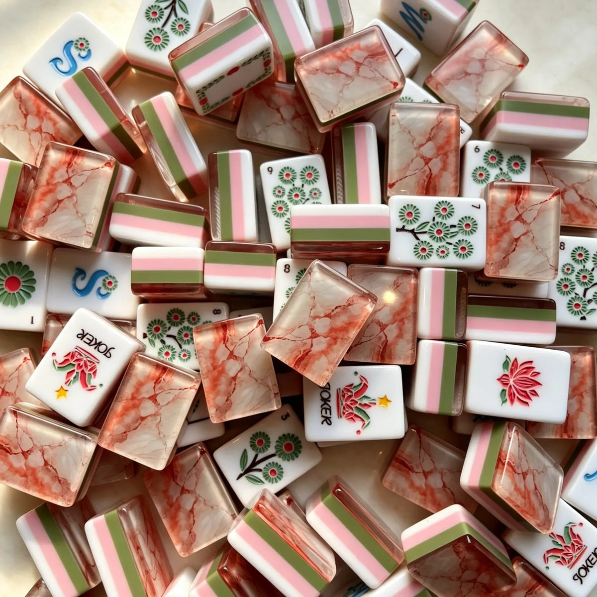 Blush Allure American Mahjong Tiles