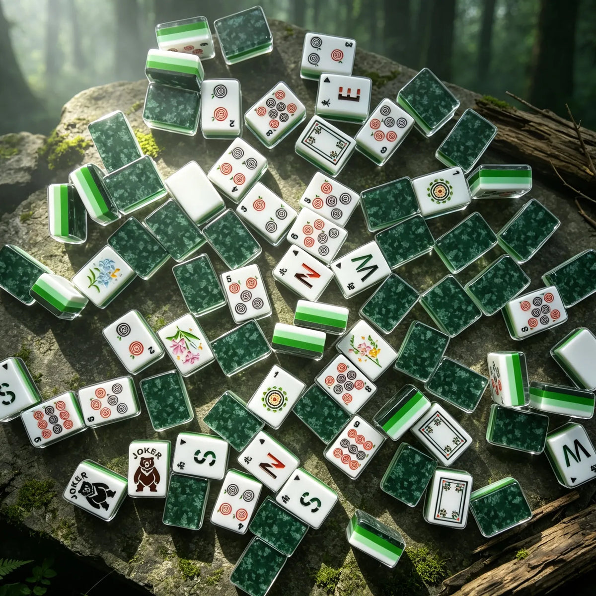 Enchanted Forest American Mahjong Tiles