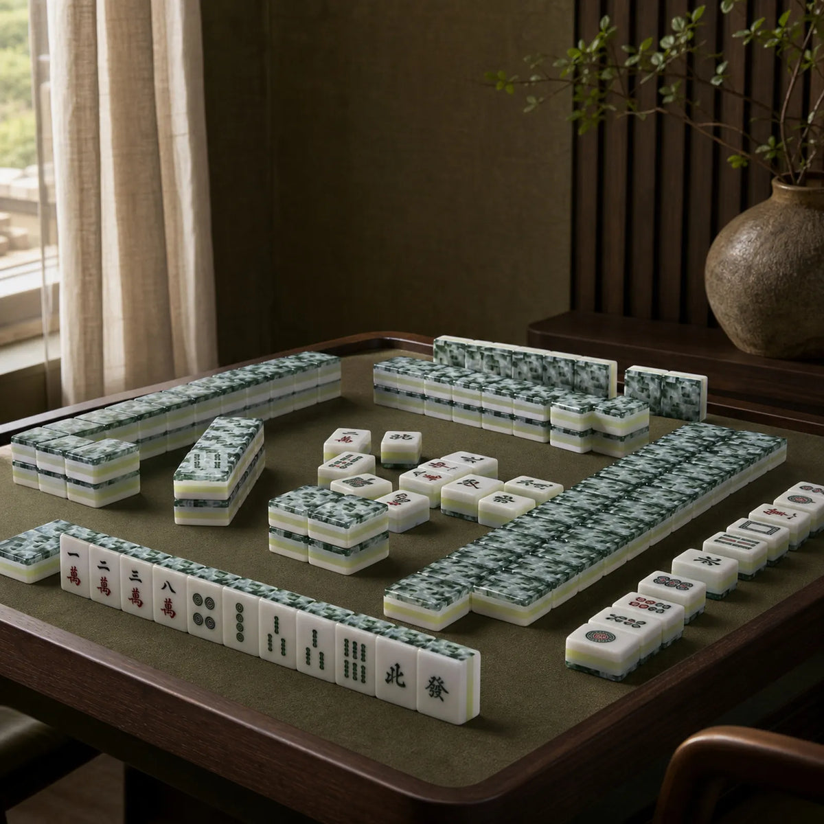 Casualruby© Forest Mist American Mahjong Tiles