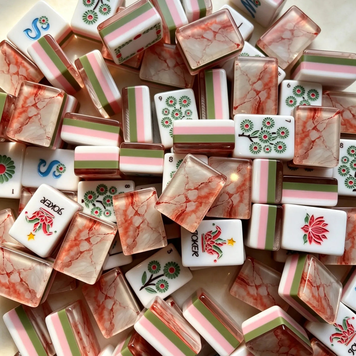 Blush Allure American Mahjong Tiles