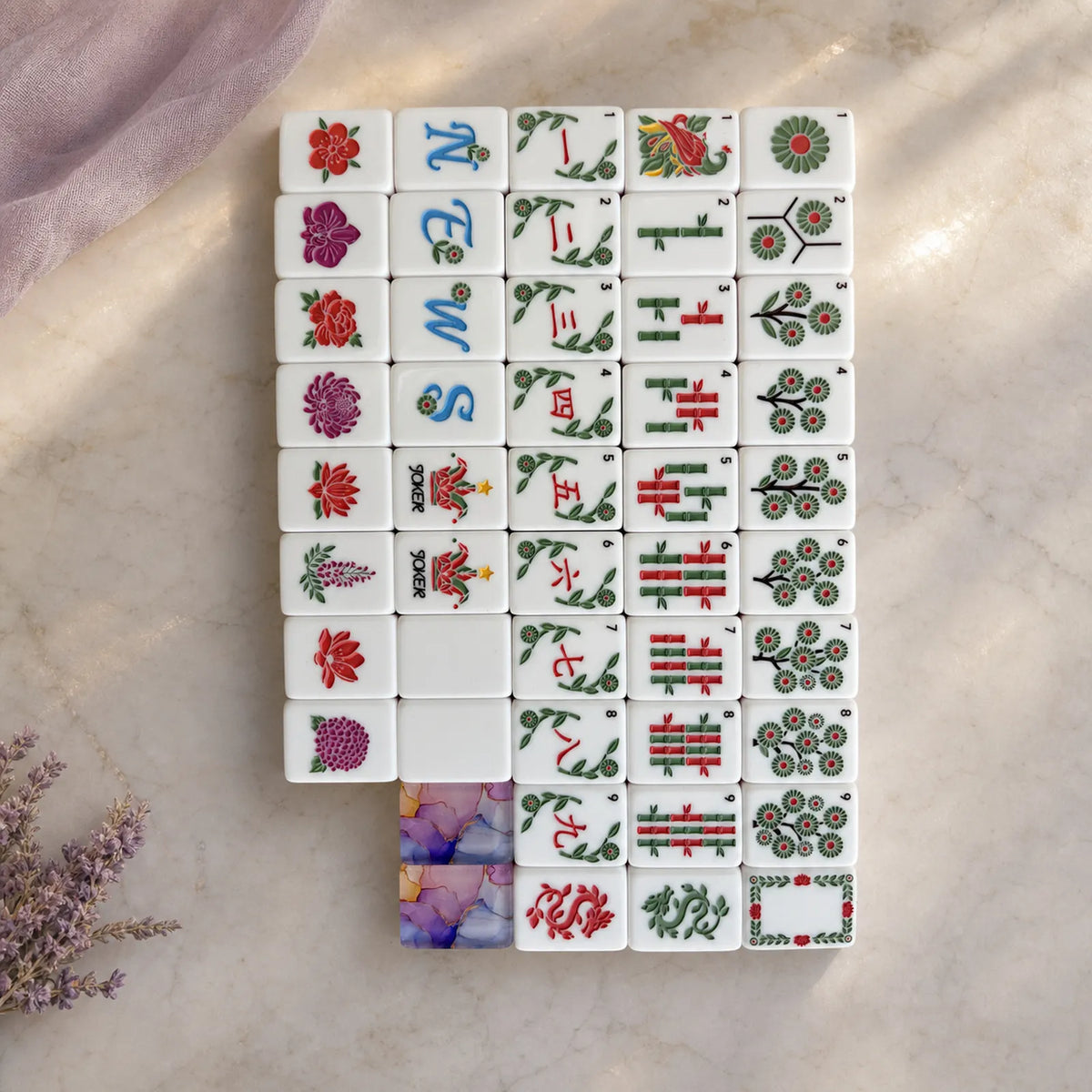 Casualruby© Purple Cloud Fairy American Mahjong Tiles