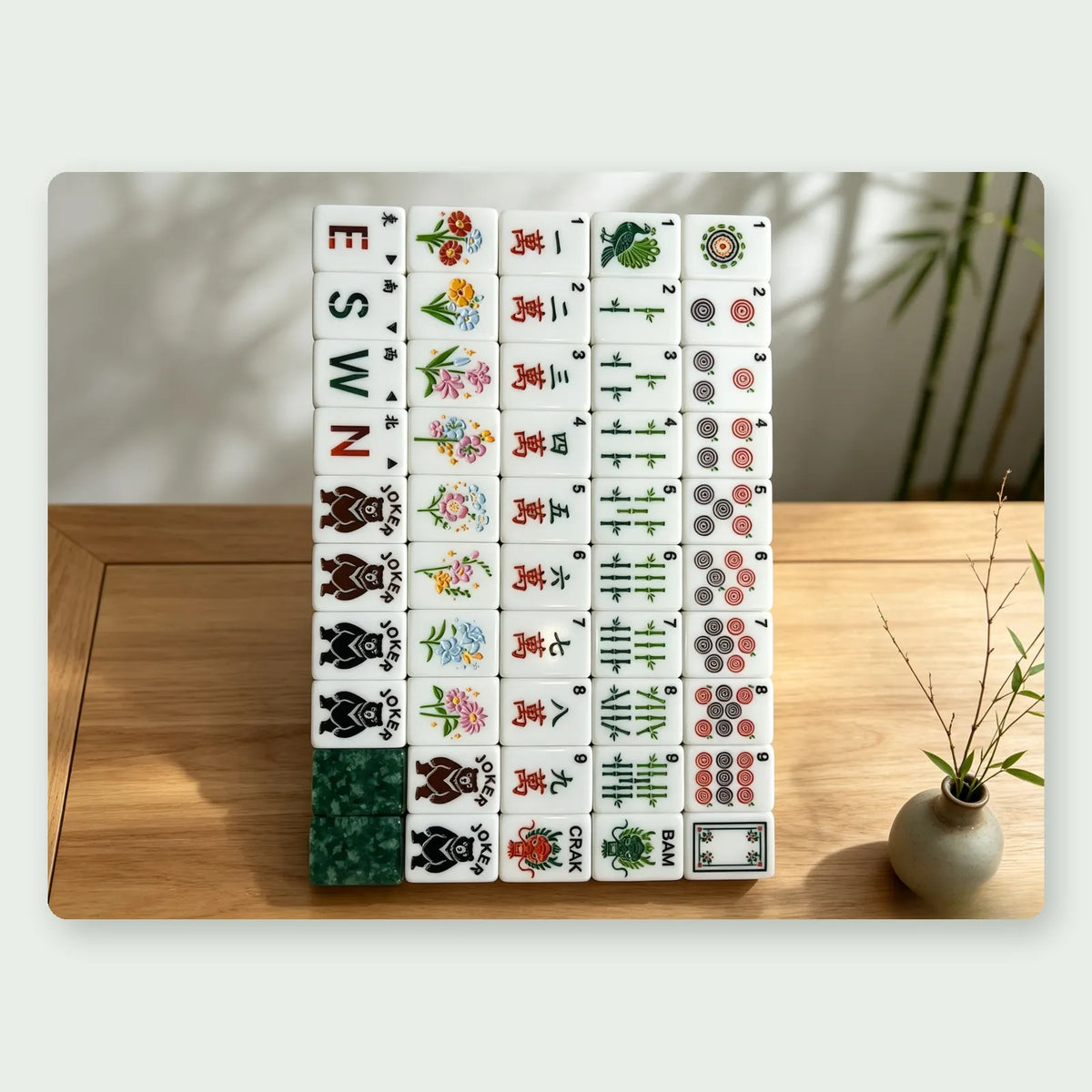 Enchanted Forest American Mahjong Tiles