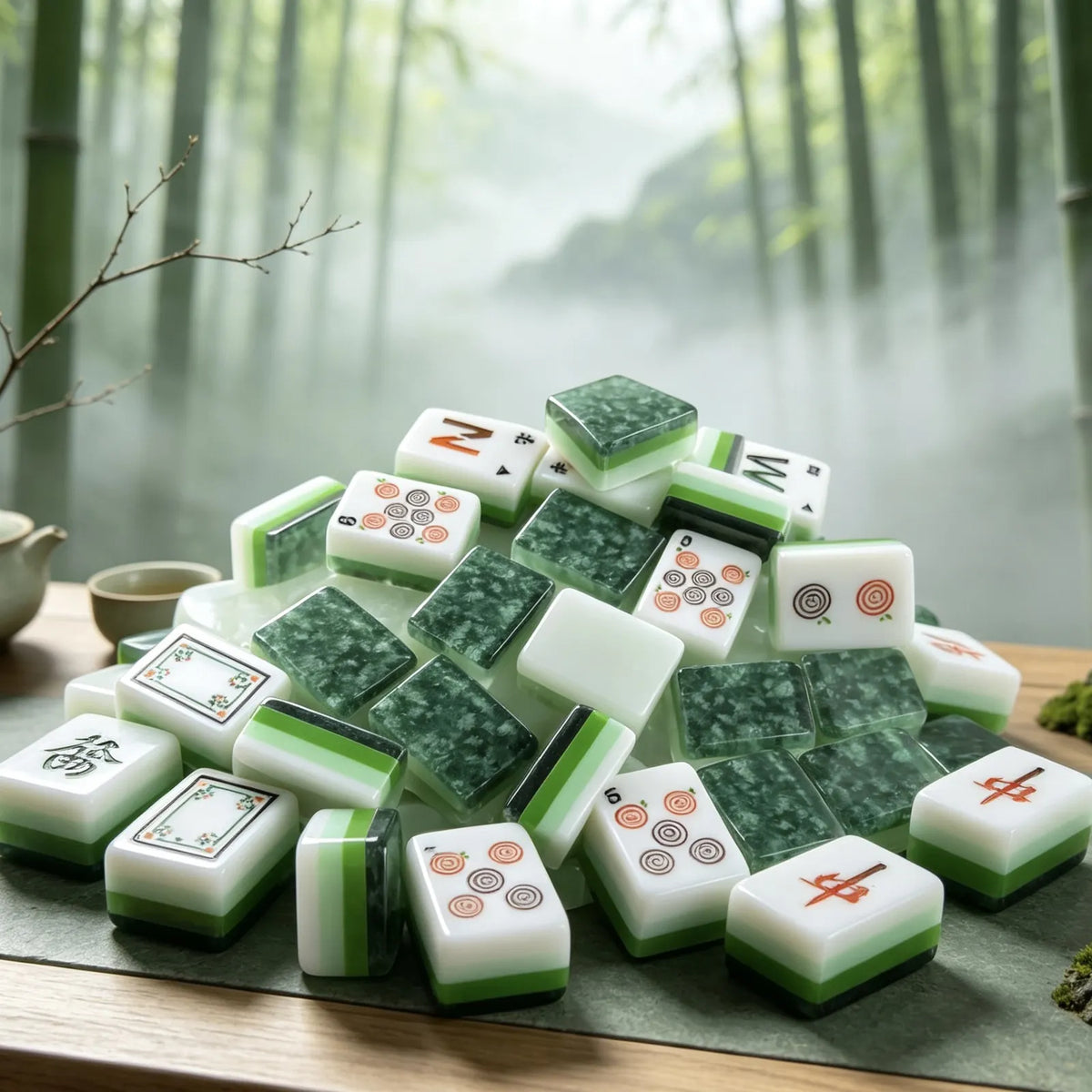Enchanted Forest American Mahjong Tiles