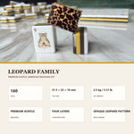 Amor-Mahj© The Leopard Family Collection: Premium Acrylic American Mahjong Set