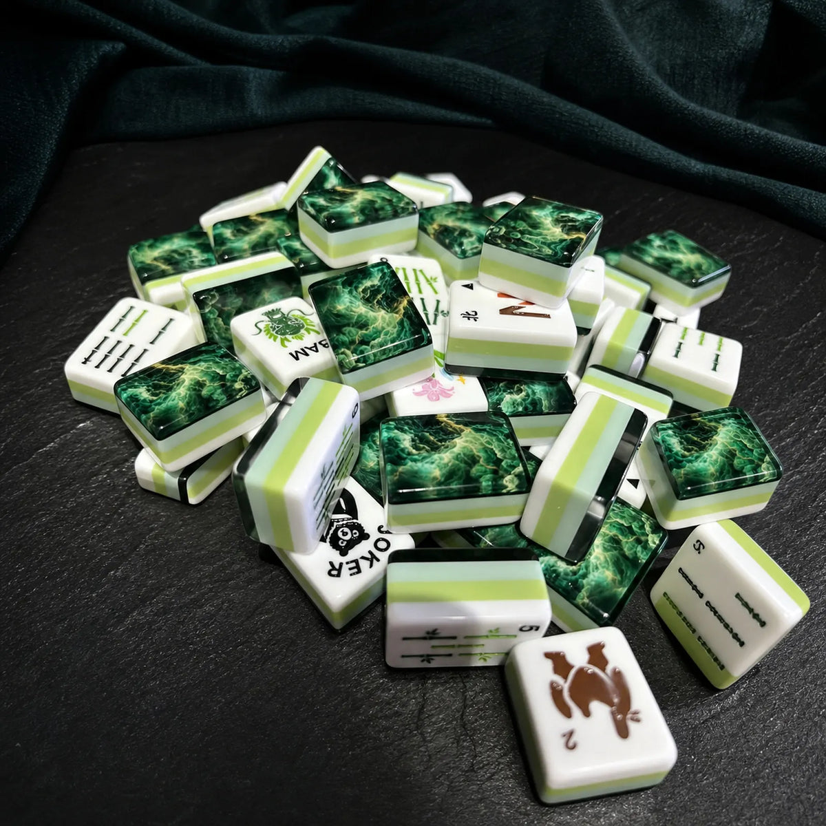 Casualruby© Cloud Thunder American Mahjong Tiles