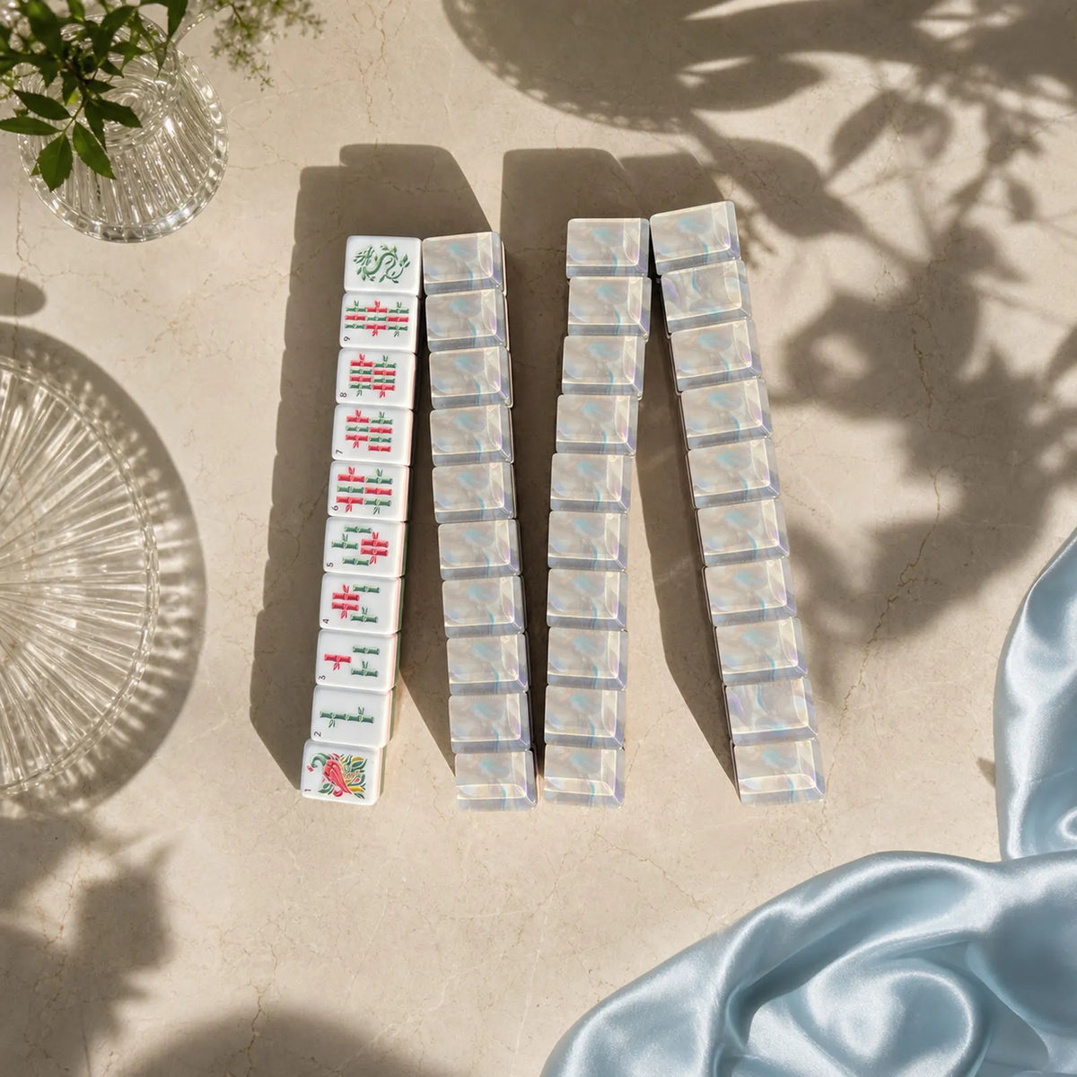 Casualruby© Dream Cloud Shell American Mahjong Tiles