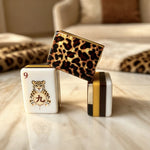 Amor-Mahj© The Leopard Family Collection: Premium Acrylic American Mahjong Set