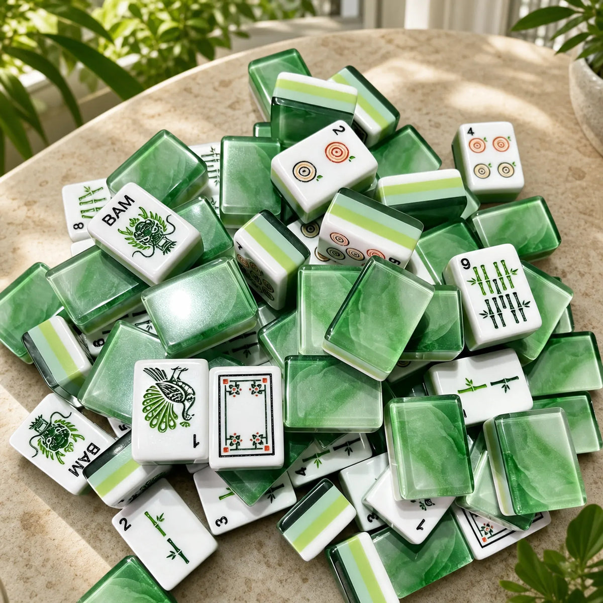 Casualruby© Jade Wave American Mahjong Tiles