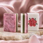 Casualruby© Pink Rose American Mahjong Tiles