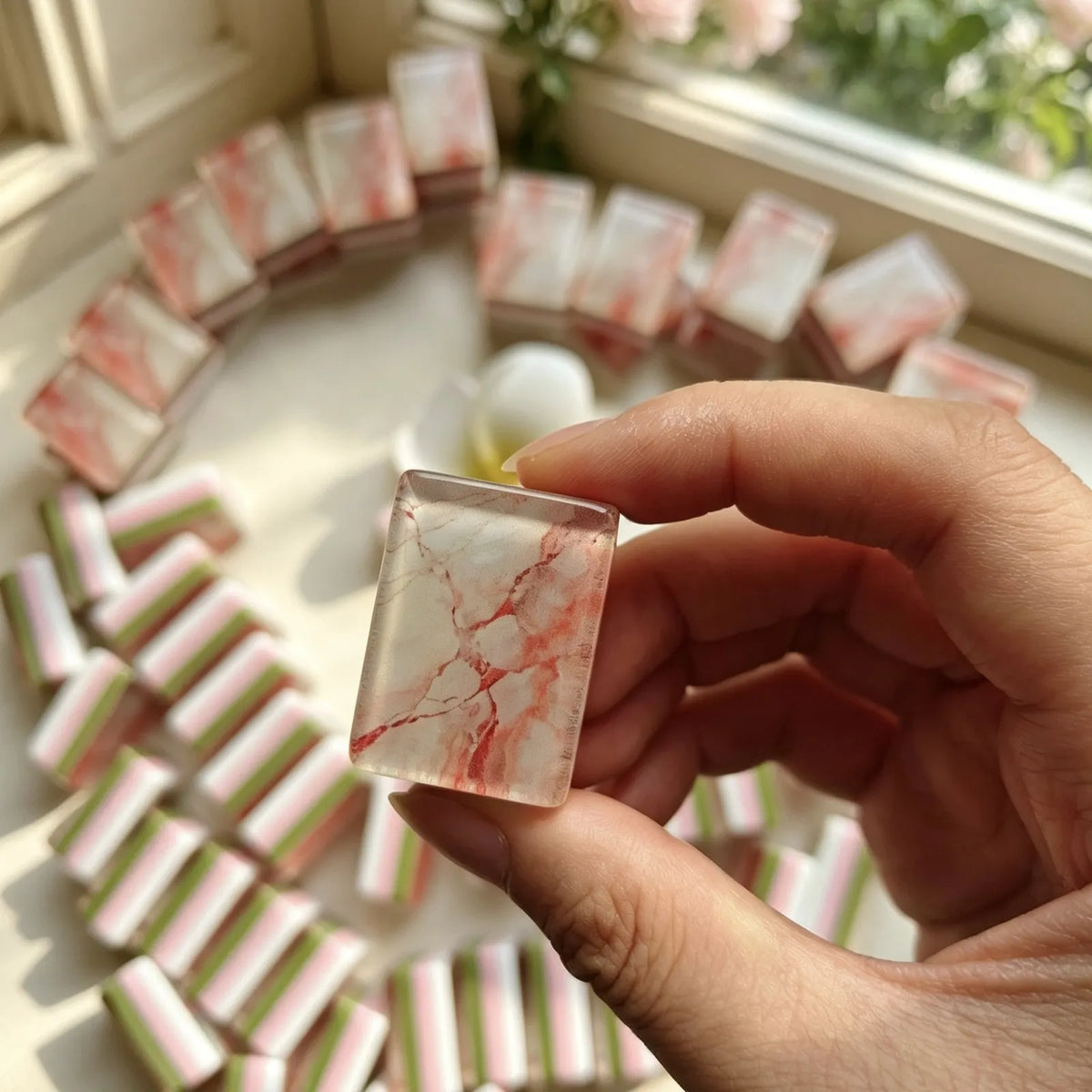 Blush Allure American Mahjong Tiles
