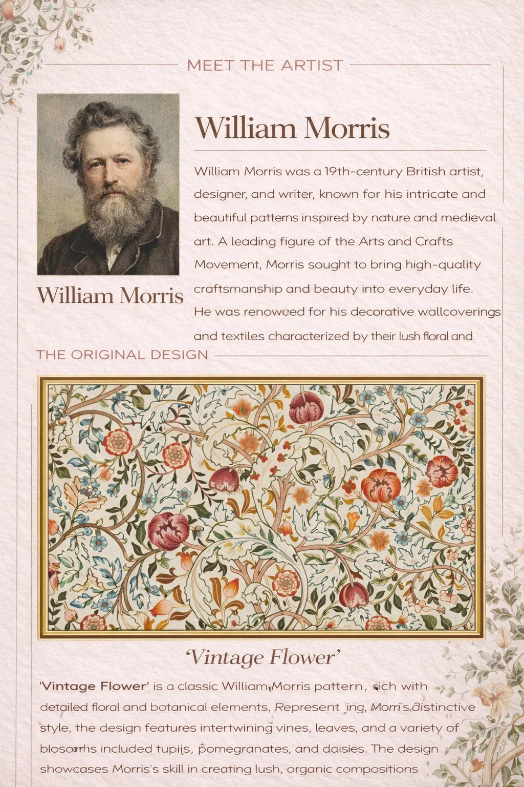 William Morris “Vintage Flower”