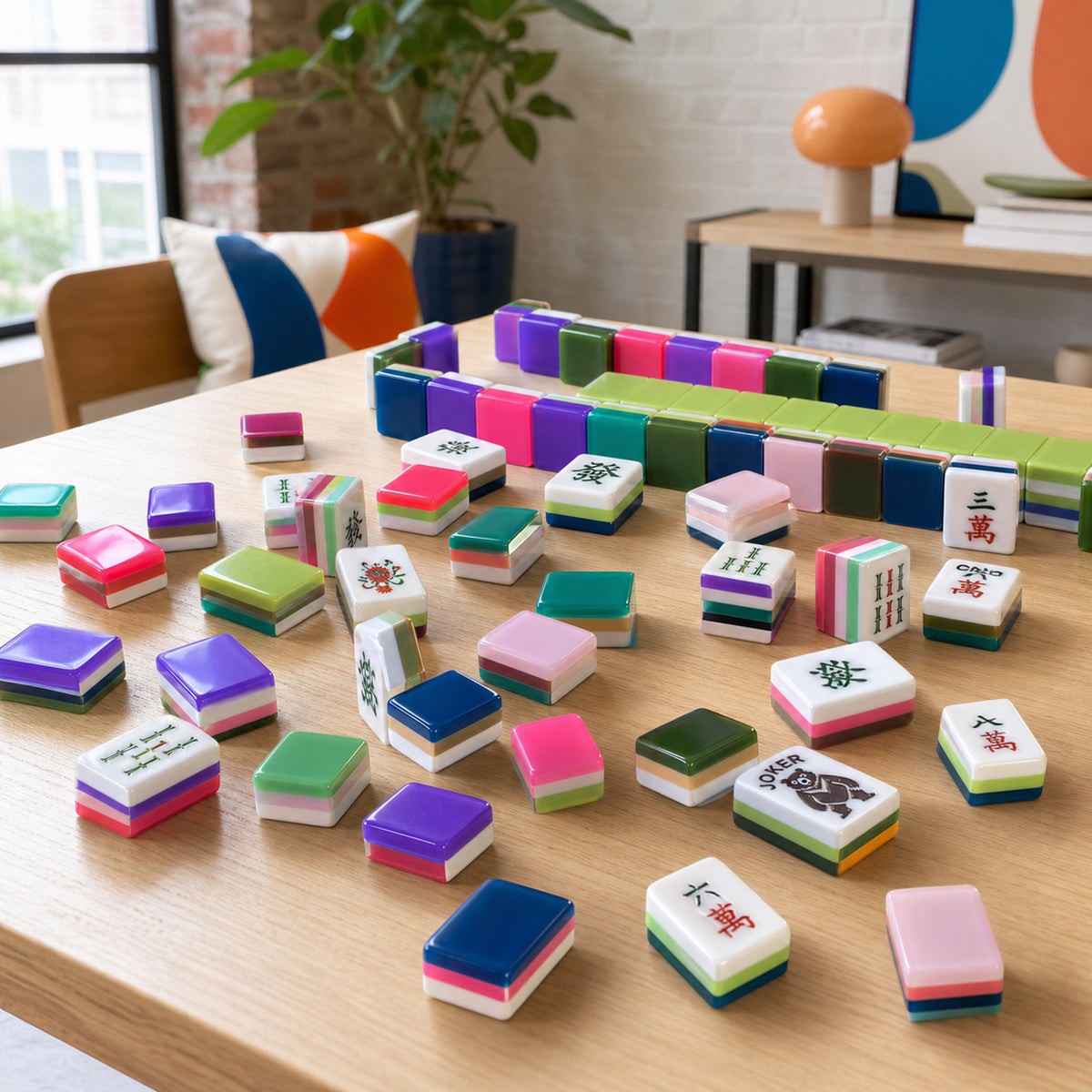 Casualruby© Solid Color Blind Box American Mahjong Tiles