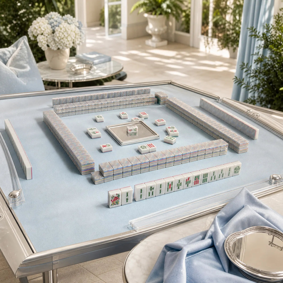 Casualruby© Dream Cloud Shell American Mahjong Tiles