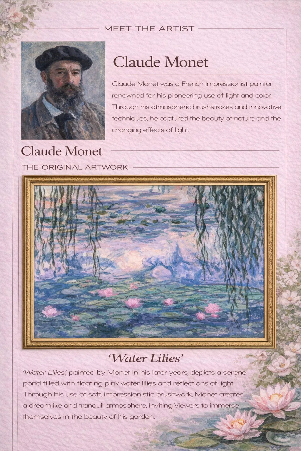 Claude Monet "Water Lilies"