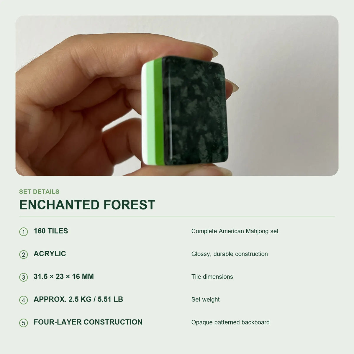 Enchanted Forest American Mahjong Tiles
