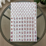 Casualruby© Ice Flower Shell American Mahjong Tiles