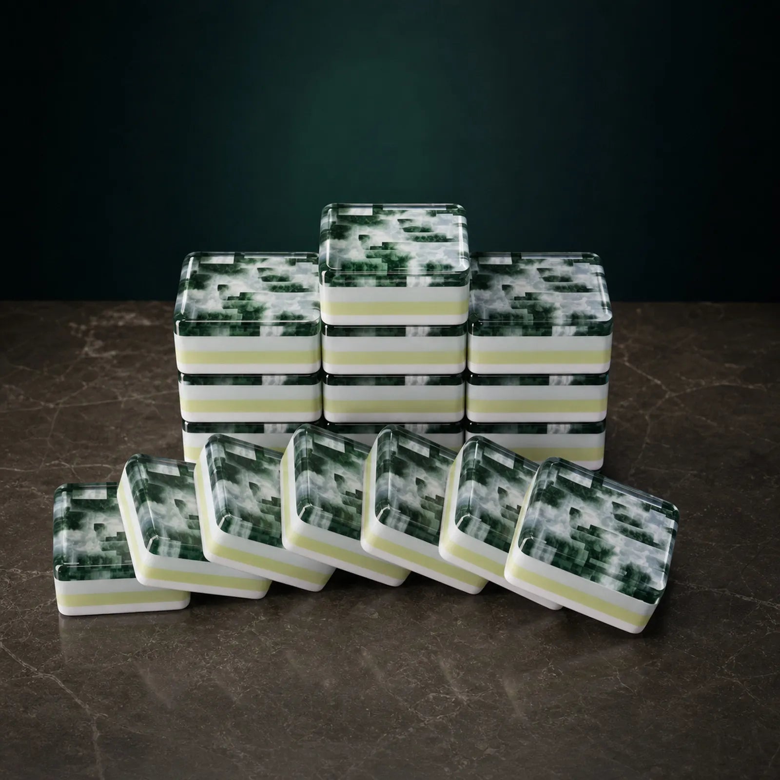 Forest Mist American Mahjong tiles by Amormahjong