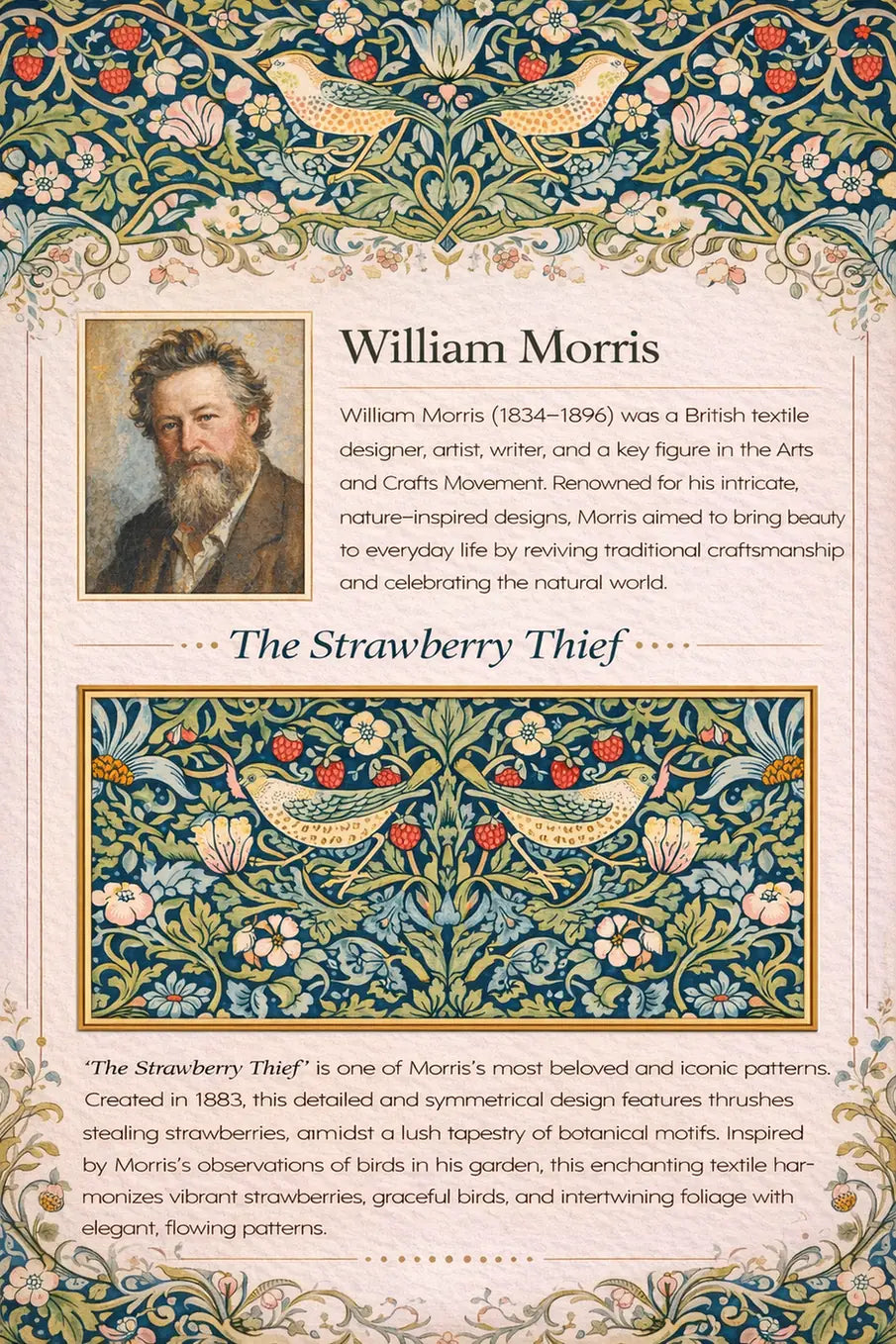 William Morris “The Strawberry Thief"