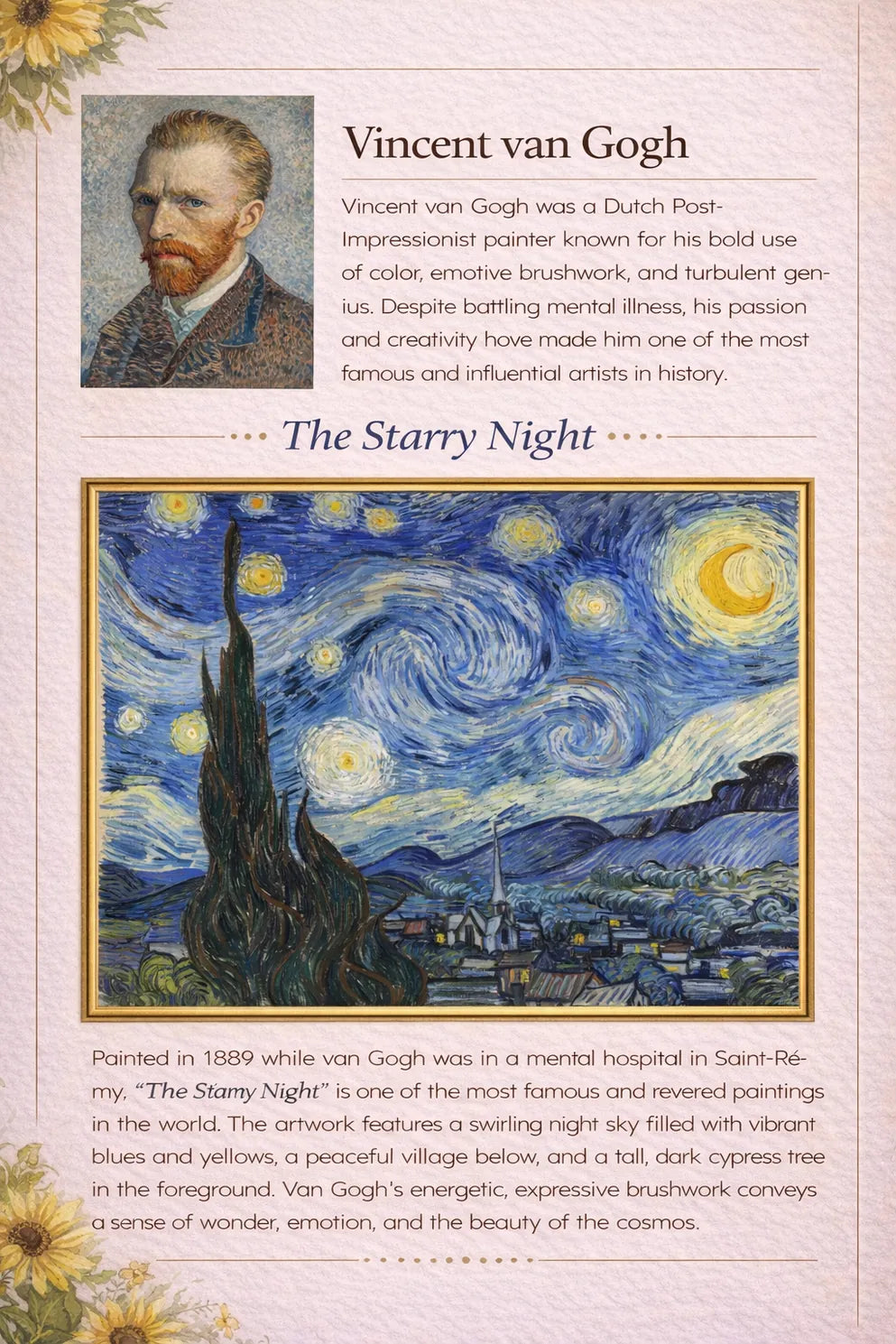 Van Gogh "The Starry Night"
