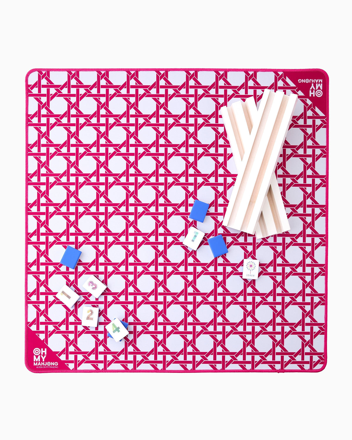 Amor-Mahj© Mini Pink Cane Mat